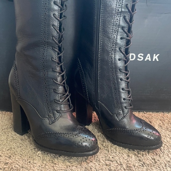 RUDSAK Shoes - Rudsak Knee High Lace Up Black Boot Size 36